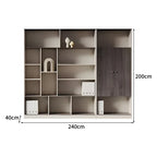 white wood desk l shaped executive desk kaguyasuLBZ 056 detailed images 15