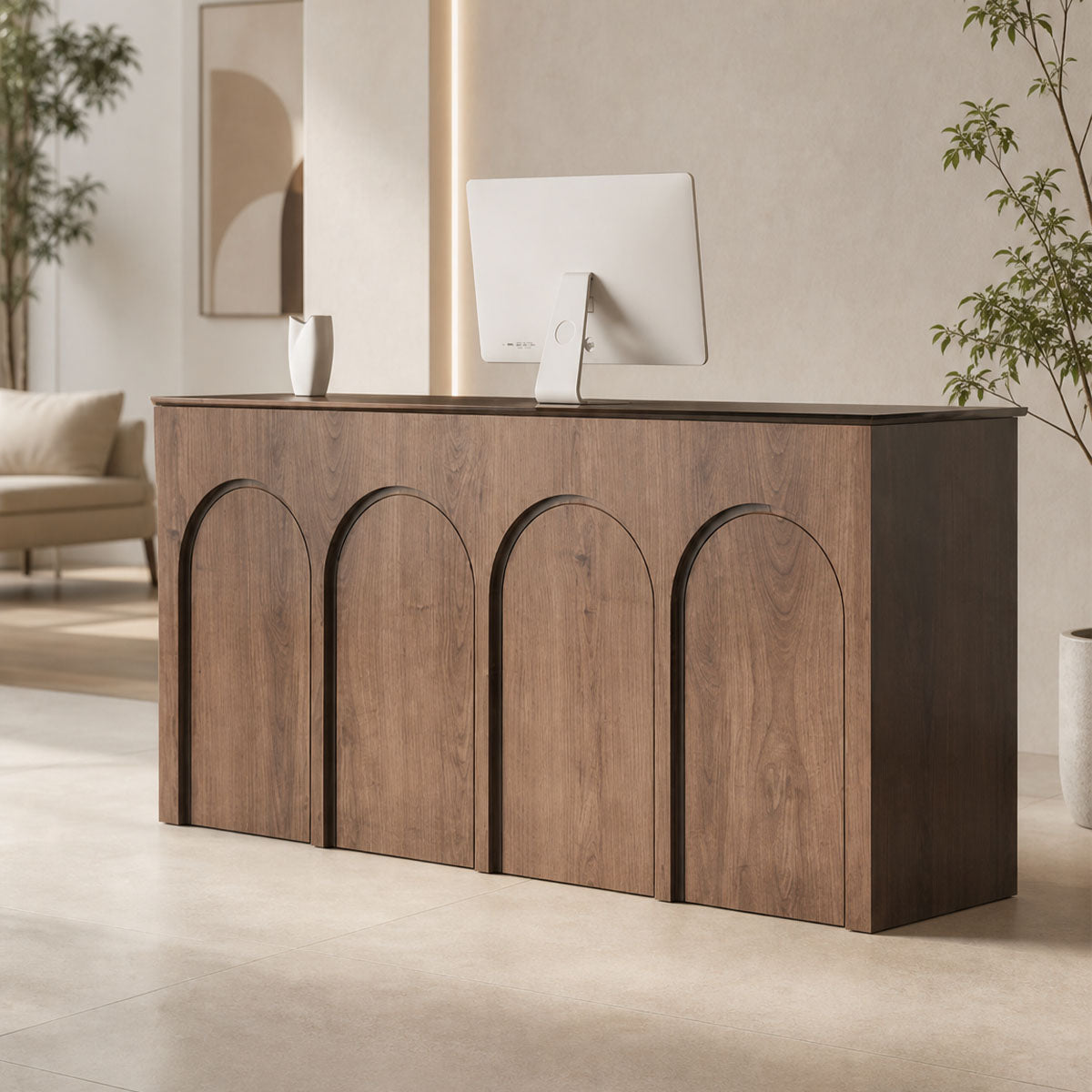 wood reception desk beauty reception desk for sale kaguyasuJDT M110 main images 7 Hauptbild