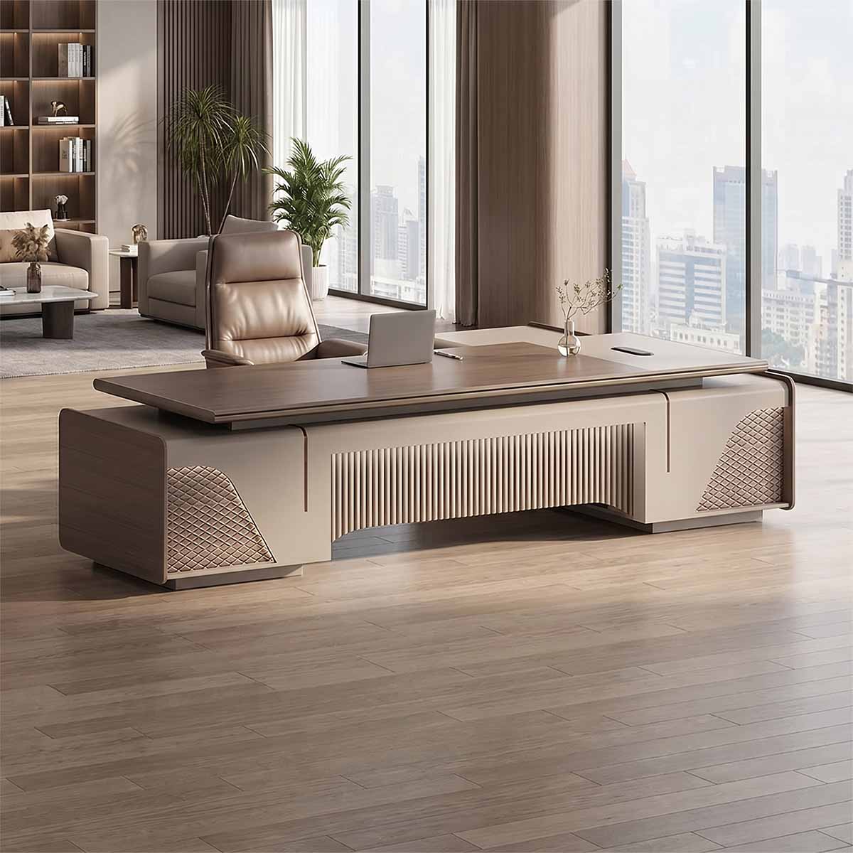wooden desk metal desk corner desk with storage kaguyasuLBZ 10168 main images 1 Hauptbild